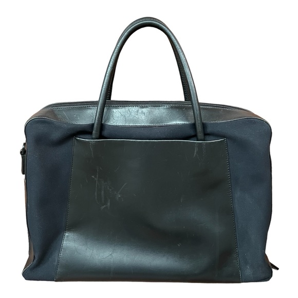 Tumi Executive Laptop Bag, Black Leather and Fabric Mix - Picture 2 of 11
